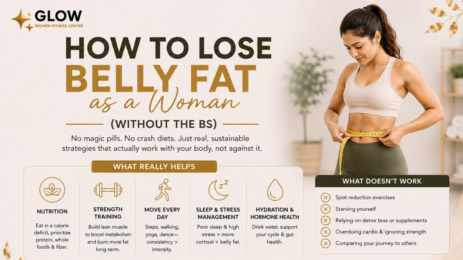 How to Lose Belly Fat as a Woman (Without the BS)
