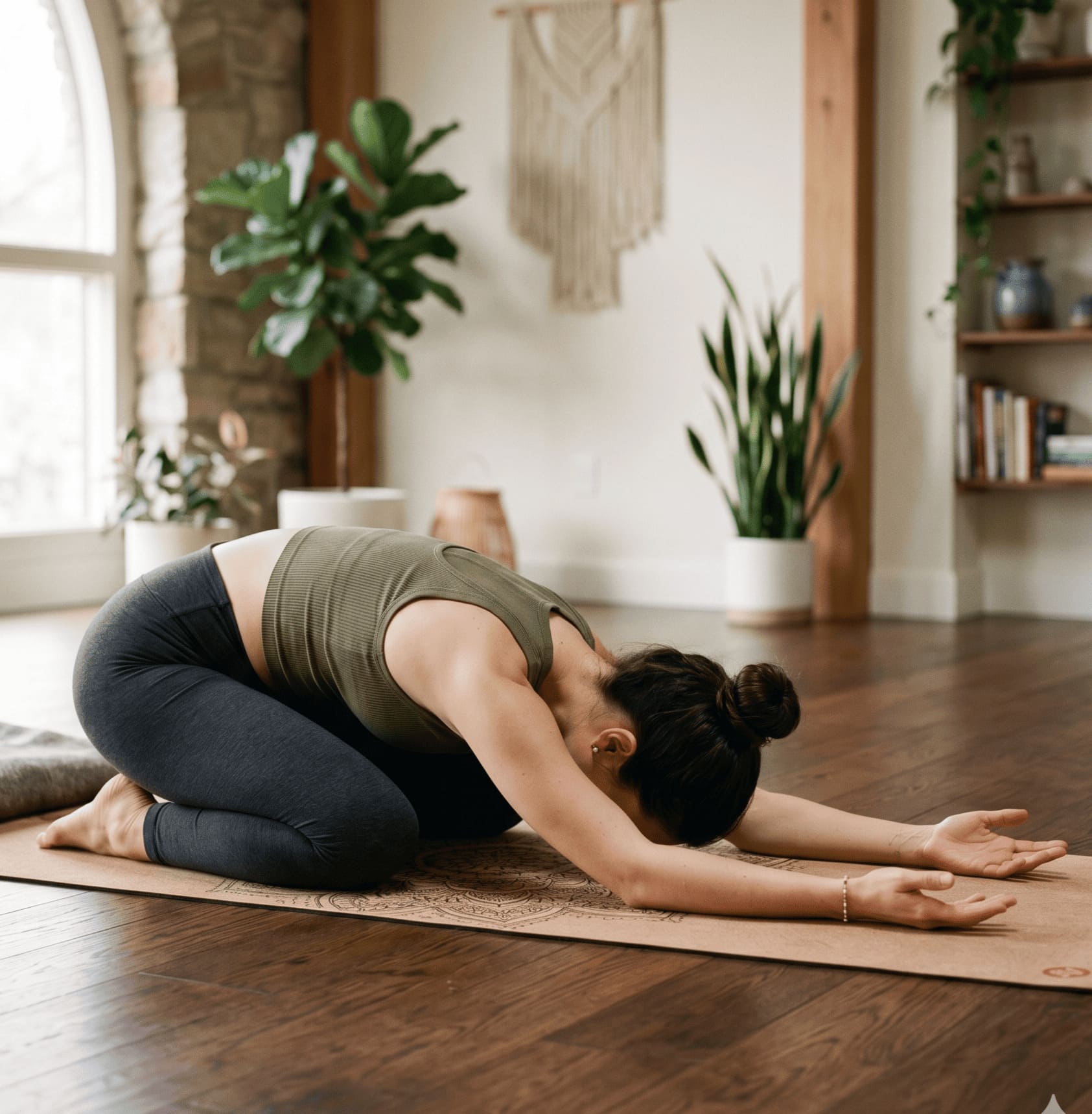 Child's Pose yoga posture